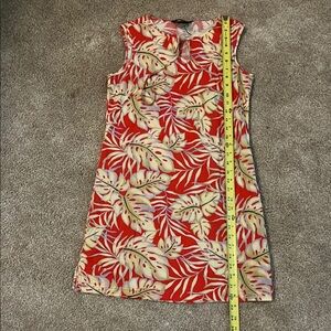 Exofficio Tropical Leaf Print Sleeveless Dress